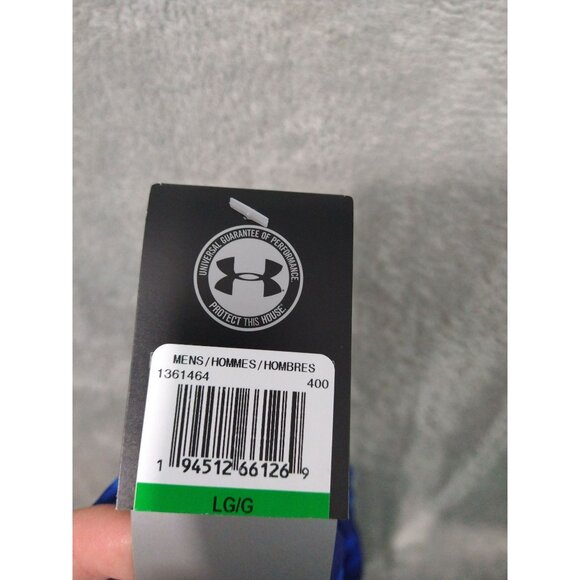 Under Armour Shirt Mens Large Blue Camo Tech Tee Short Sleeve Heat Gear Loose - Picture 9 of 10